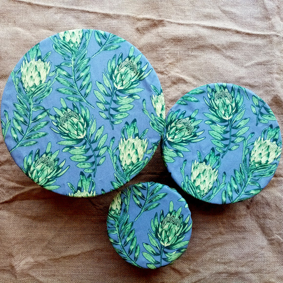 Protea cotton bowl cover set