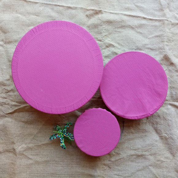 Shweshwe pink Bowl Cover set