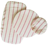 Dish Cover Set with red stripes