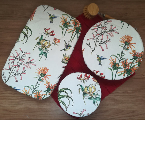 Dish Cover Set - Erica and birds print